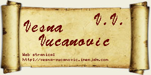 Vesna Vučanović vizit kartica